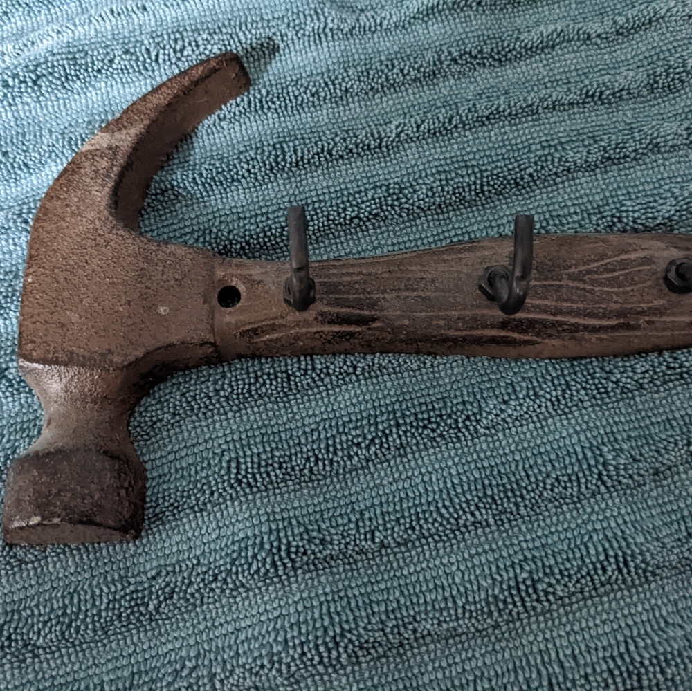 Hammer shaped key holder